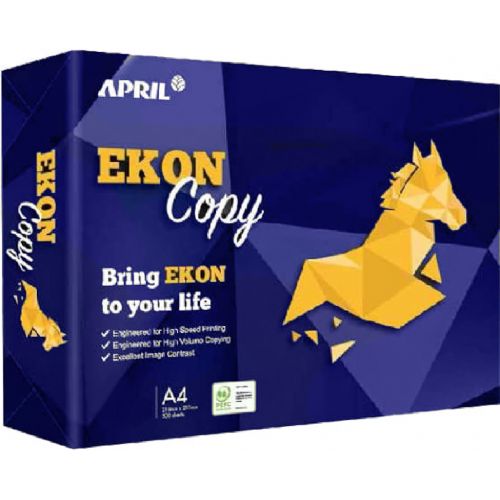 Carta A4 risma da 500 fogli pura cellulosa PEFC EKON BLU pefc