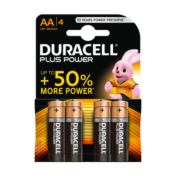 Batterie Duracell PLUS +50% AA stilo