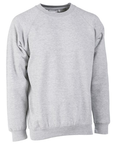 Felpa unisex scollo rotondo 280gr Grigio Melange