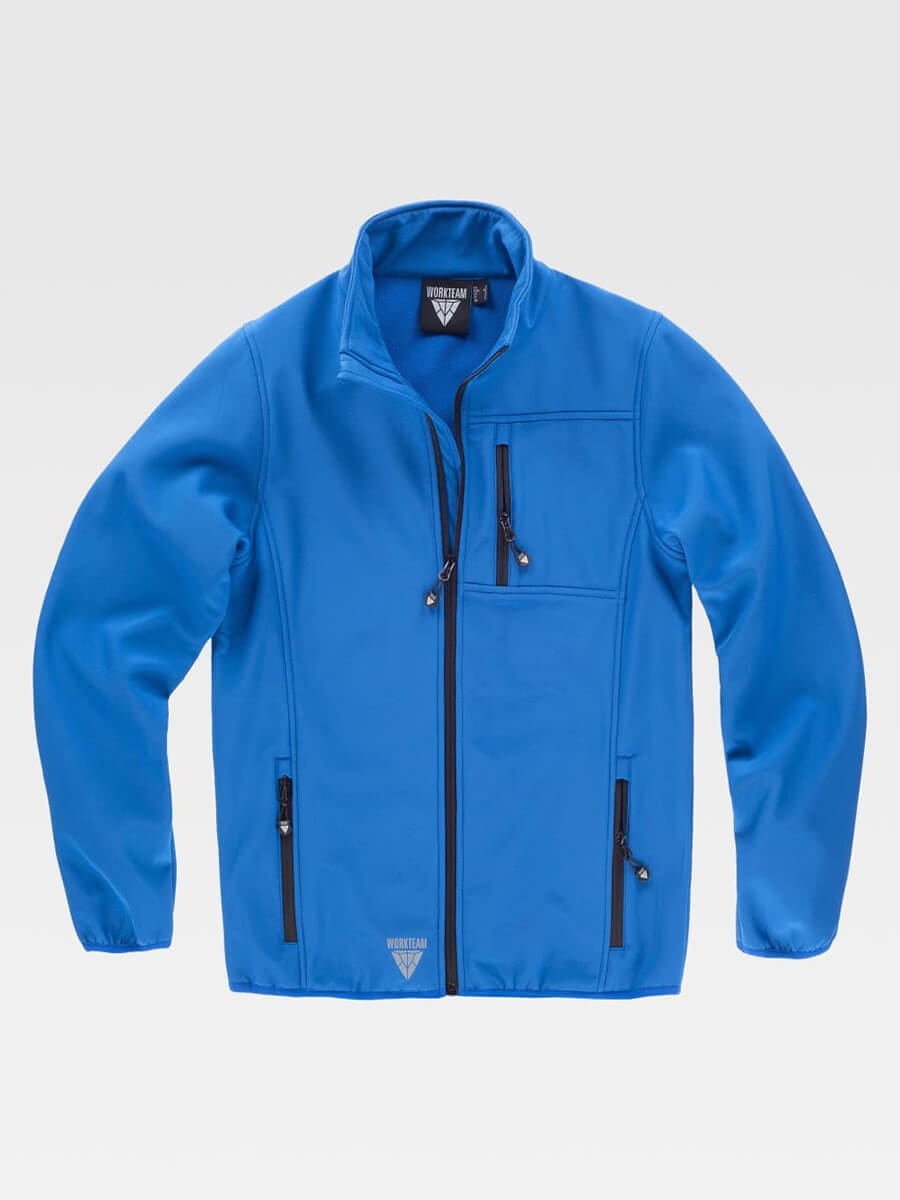 Giacca softshell doppio strato workshell colore Royal