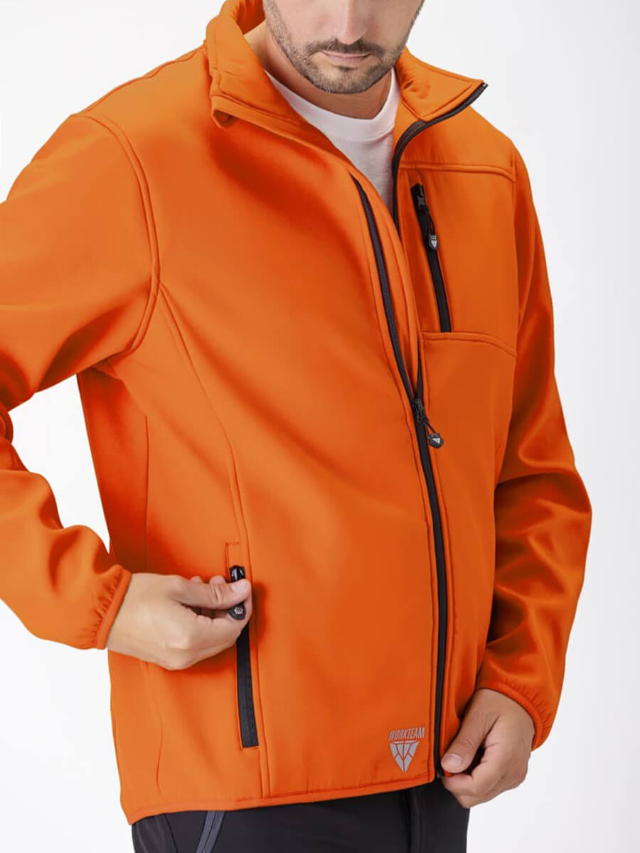 Giacca softshell doppio strato workshell colore Blu Navy