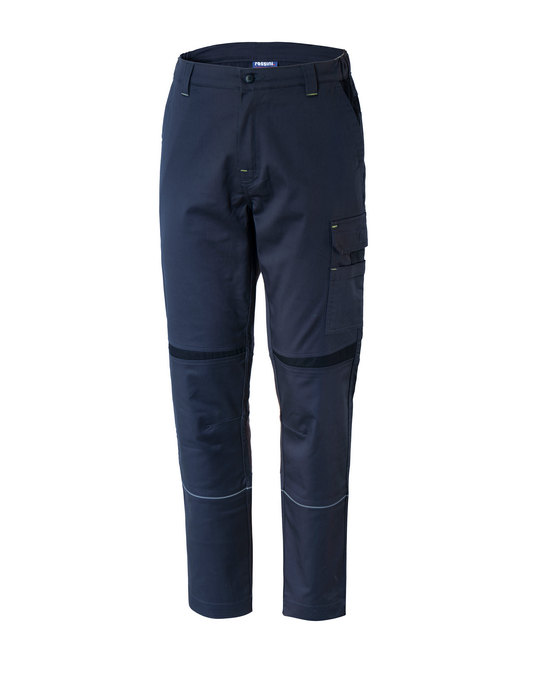 Pantalone DAKAR invernale Rossini 330gr 63%POL 35%COT 2%elastan multitasche BLU NAVY