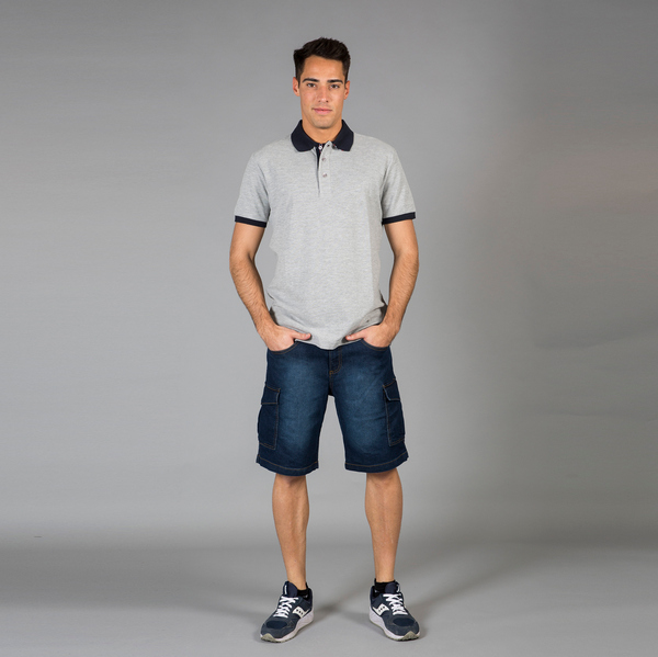 Bermuda Houston Indigo Elasticizzato 81%cot 17%pol 2%elast